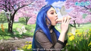 Hot Sexy Teen Plays With Sybian While Face-fucking Multiple Floating Toys